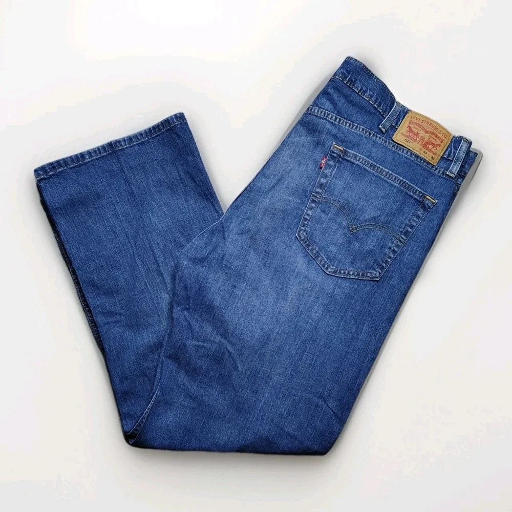Levi's 527 Bootcut Jeans Mens W42 L30 Blue Denim Cowboy Medium Wash